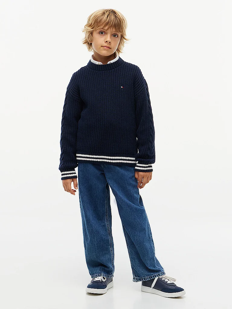 TOMMY HILFIGER Pull pour garçons bleu marine | 164